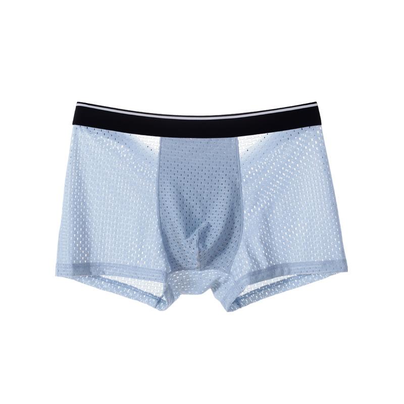 4 Cái/lốc Băng Mới Lưới Thoải Mái Nam Sexy Quần Lót Người Bộ Quần Short Võ Sĩ Quần Lót Quần Lót Nam