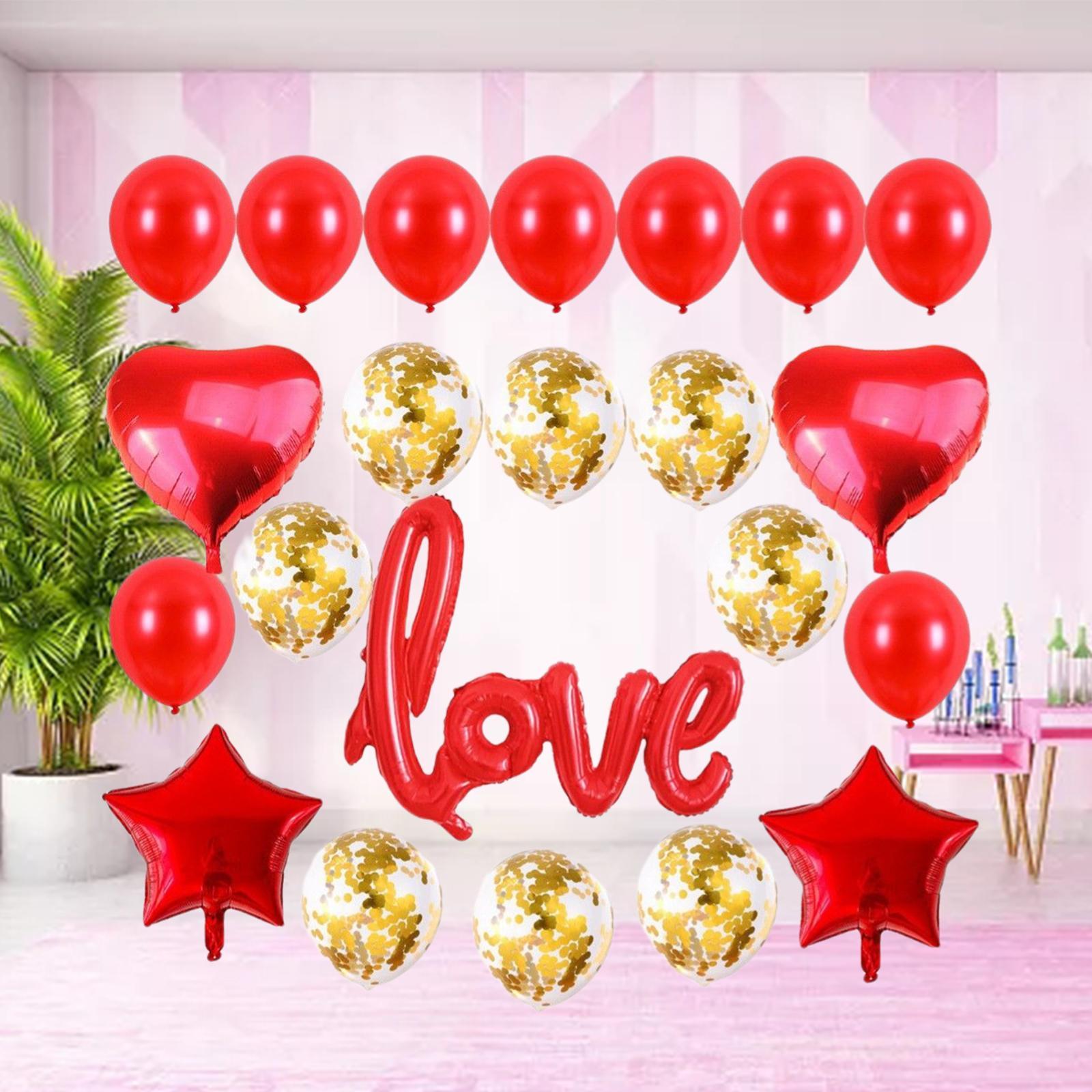 Confetti Latex Balloons W/ Ribbon for Wedding Birthday Party Decoration