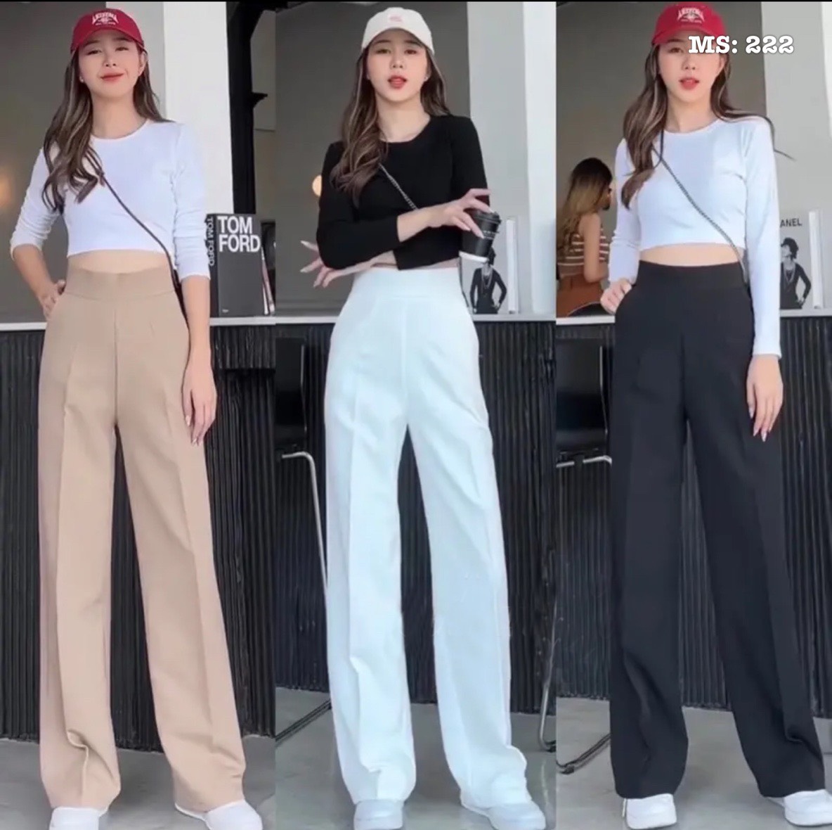 Quần ống rộng dậy kéo hông Cun Fashion chất tuyết mưa dày dặn form chuẩn đẹp Mặc Tôn Dáng Siêu Xinh