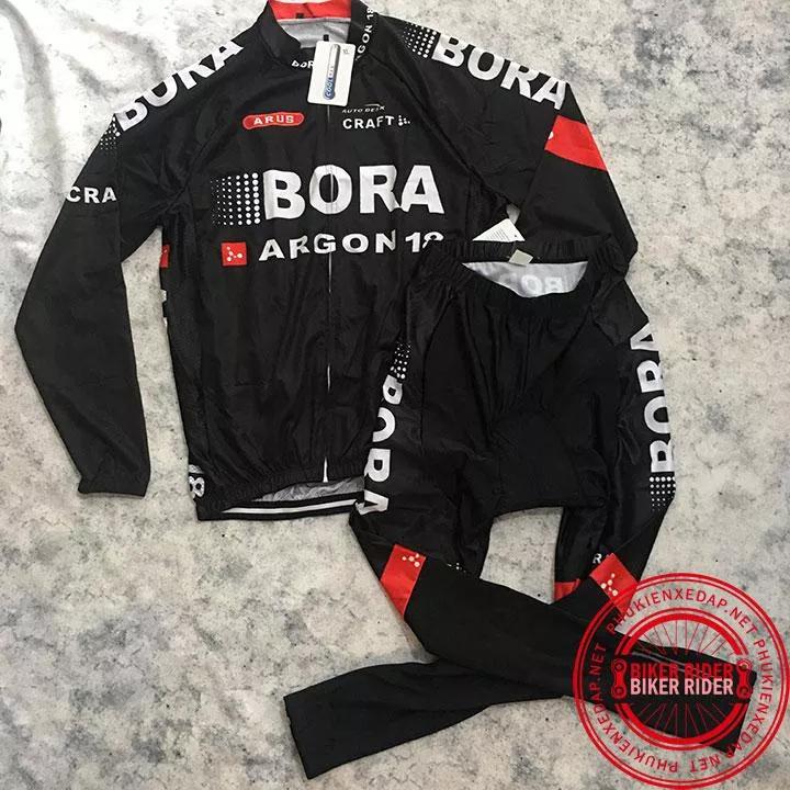 Quần áo đạp xe , Bộ quần áo xe đạp Bora dài tay PKXD-1023