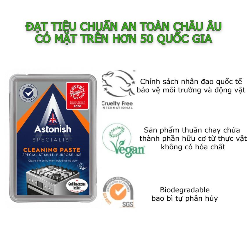 Chất tẩy đa năng tẩy rỉ sét cặn canxi inox vách kính nồi chiên không dầu lò vi sóng Astonish CLEANING PASTE 450g C8602