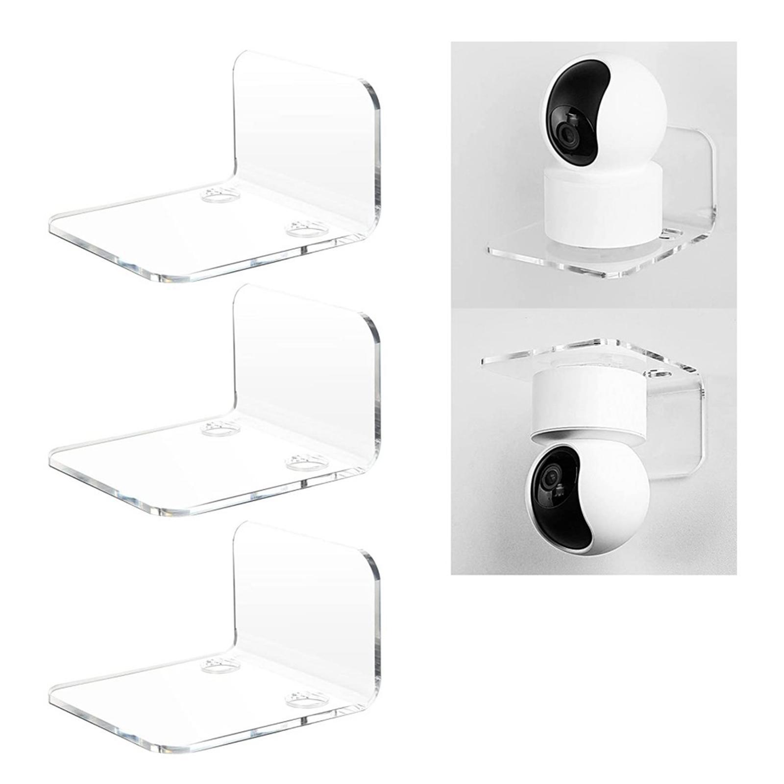 Acrylic Floating Shelves Monitor Top Rack for Collectibles Plants