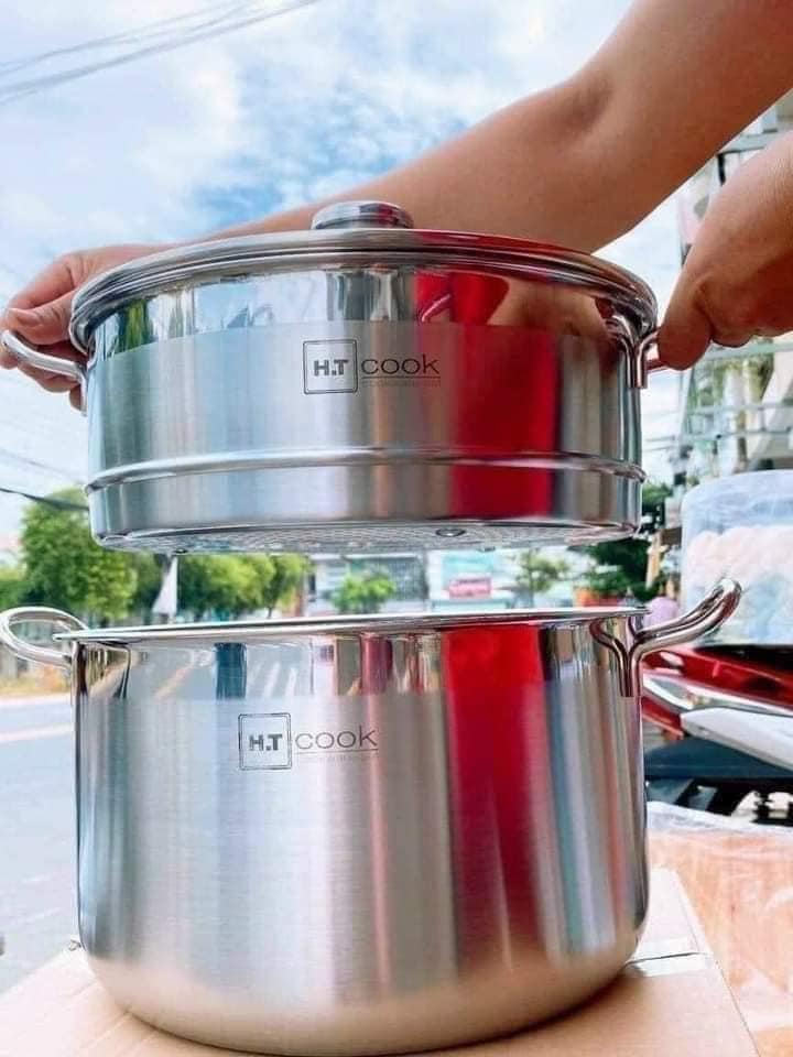NỒI HẤP XỊN - SIÊU PHẨM - DÙNG ĐƯỢC CẢ BẾP TỪ SIZE 26, 28 VÀ 30 cm