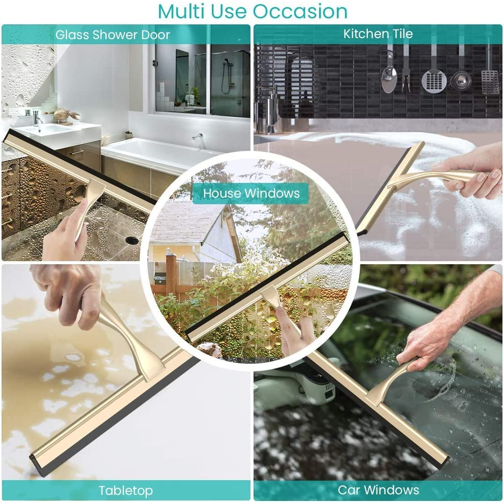 Dụng cụ lau kính, cây gạt nước Stainless Steel Window Glass Cleaning Tool