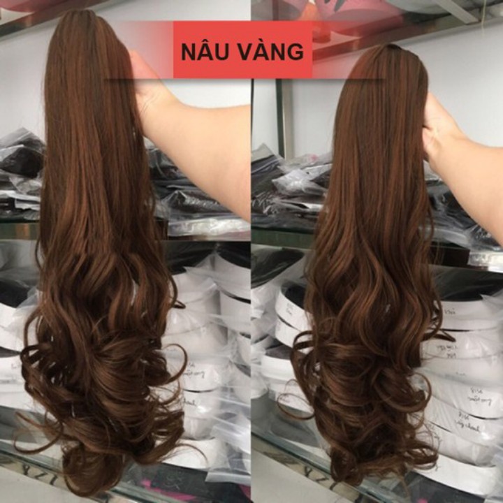 Tóc gải ngoặm xoăn dài siêu xinh. Cam kết y hình, chất tóc tơ cao cấp mềm mịn, chịu nhiệt tốt, có thể bấm, uốn, duỗi, gội thoải mái