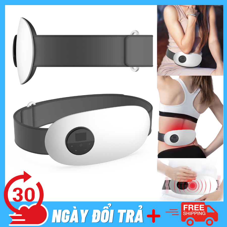 Đai hỗ trợ giảm béo, Giảm Đau Lưng Nam, Giảm Đau Kinh Nguyệt, Sưởi Ấm Bụng, Massage, SUPER BELT 3D[30 NGÀY 1 ĐỔI 1] Công Nghệ Rung, Nóng Và Xung Điện EMS