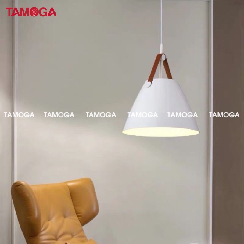 Đèn thả trang trí quai da TAMOGA VKAS 5007/1 + Tặng kèm bóng led AS Vàng