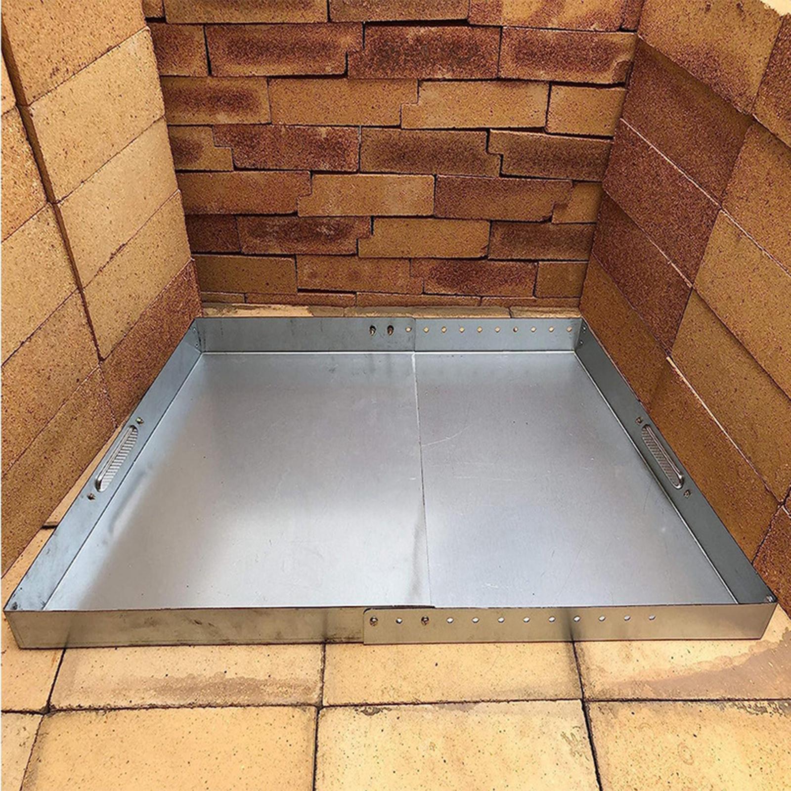 Fireplace Ash Pan Fireplace  Ember Holder Plate Replacement Part Grills Fire Place  Fire Place Pan for Fire Place Grate