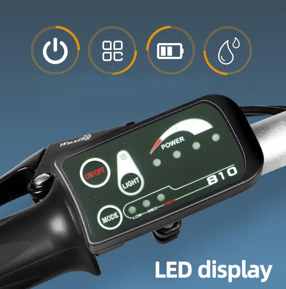 Bộ chuyển đổi xe đạp điện 250w-2000W Color: Rear 48V 350W LCD Size: 20 inch