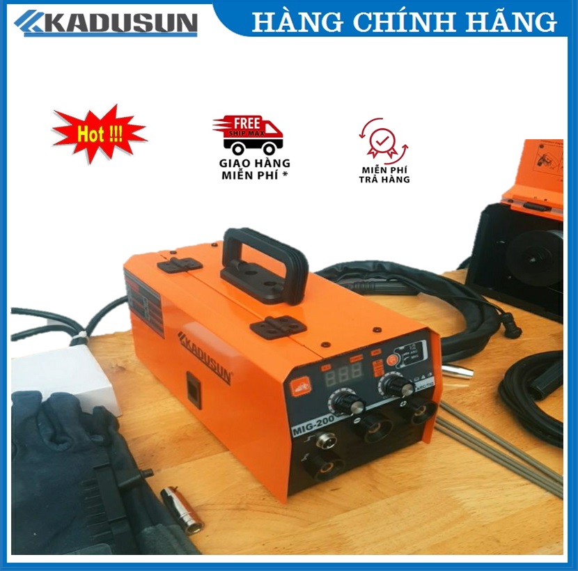 Máy hàn kadusun, Máy hàn không dùng khí 2 chế độ hàn Arc/ Mig, Công nghệ Inventer +IGBT + VRD