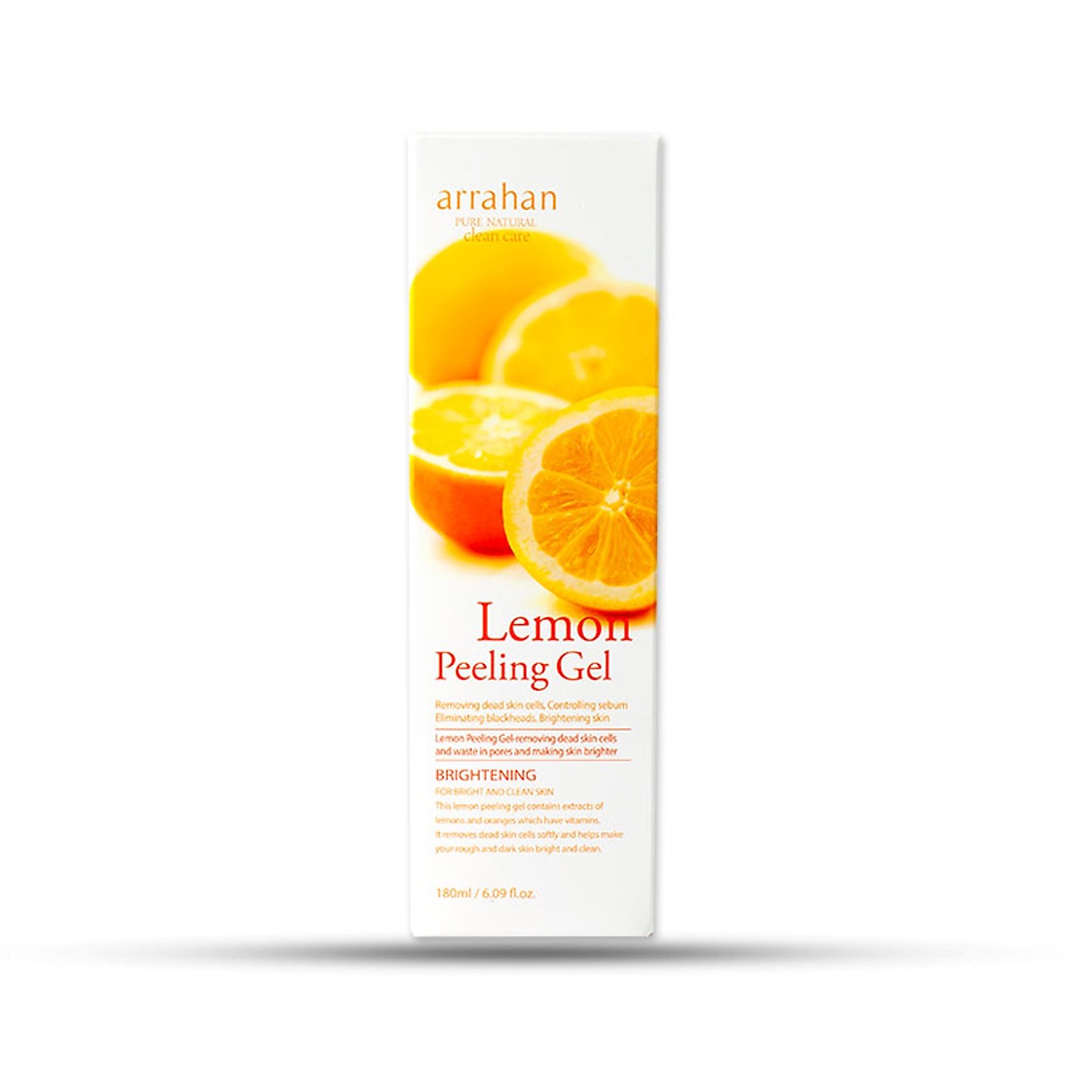 Gel tẩy da chết  làm sạch sâu và  giúp trắng da Arrahan Lemon White Peeling Gel (180ml) - Hàn Quốc Chính Hãng