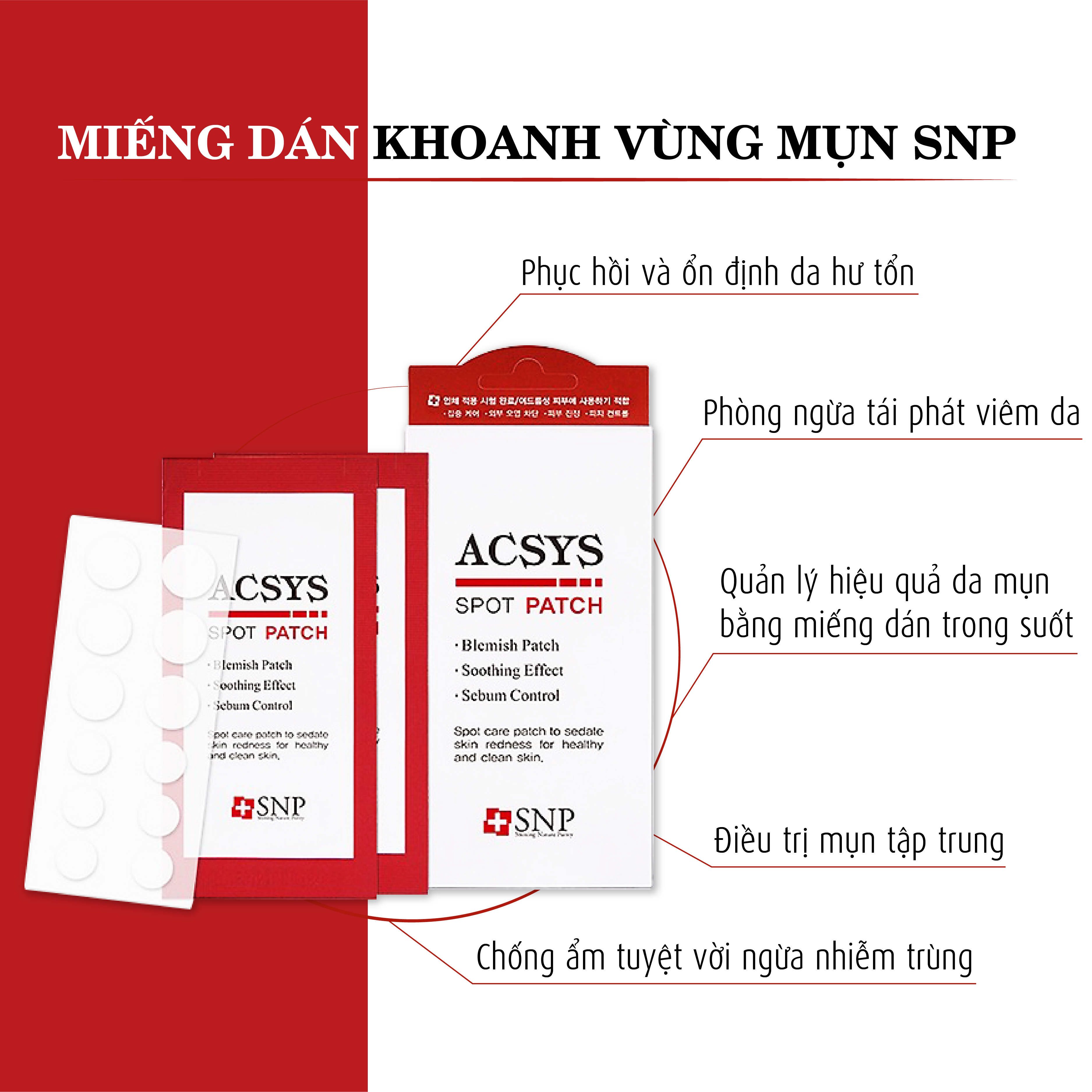 Miếng Dán Mụn SNP ( 6 miếng /hộp )