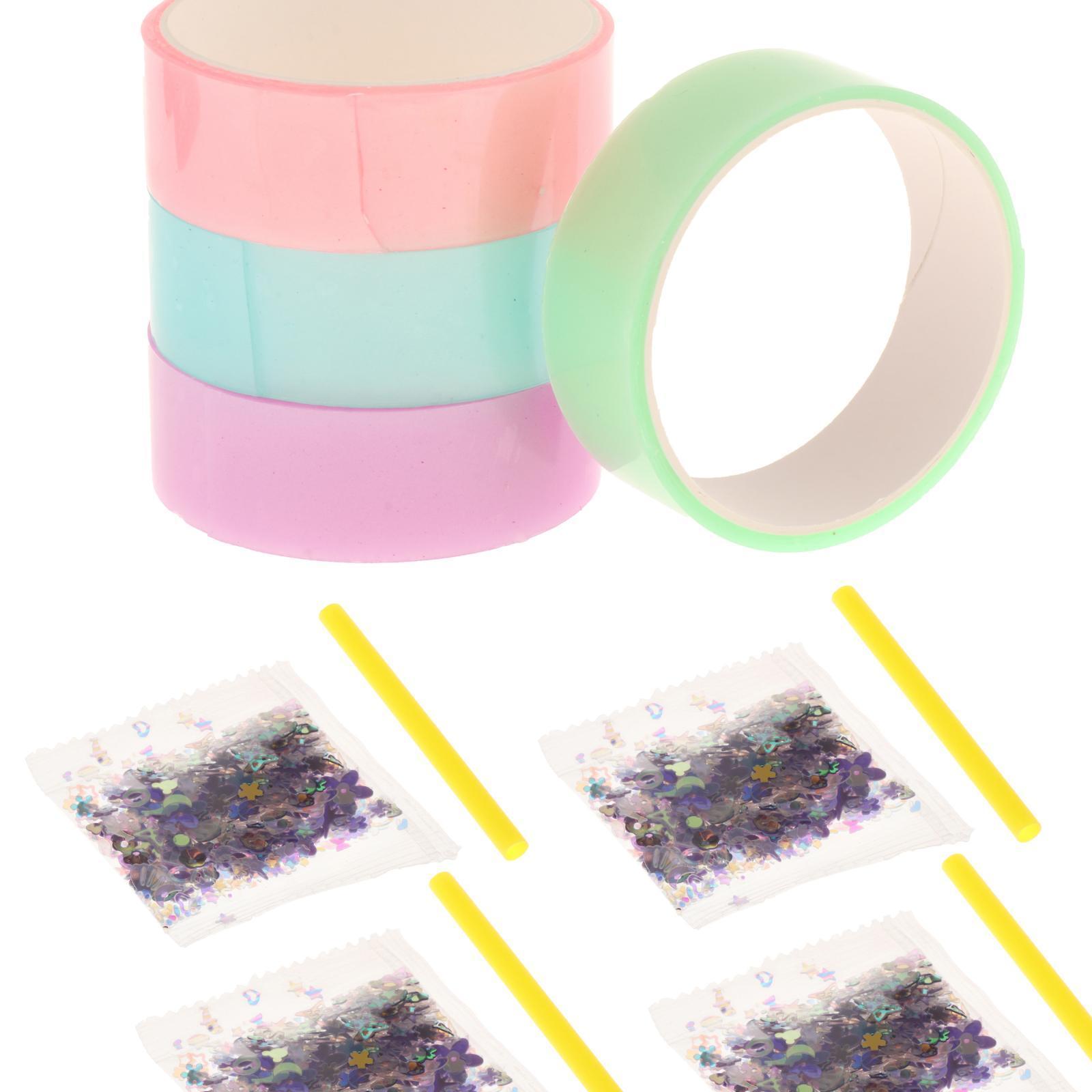 4 Pieces Sticky Tape for Kids Adults Pinch Toy Classroom DIY Craft