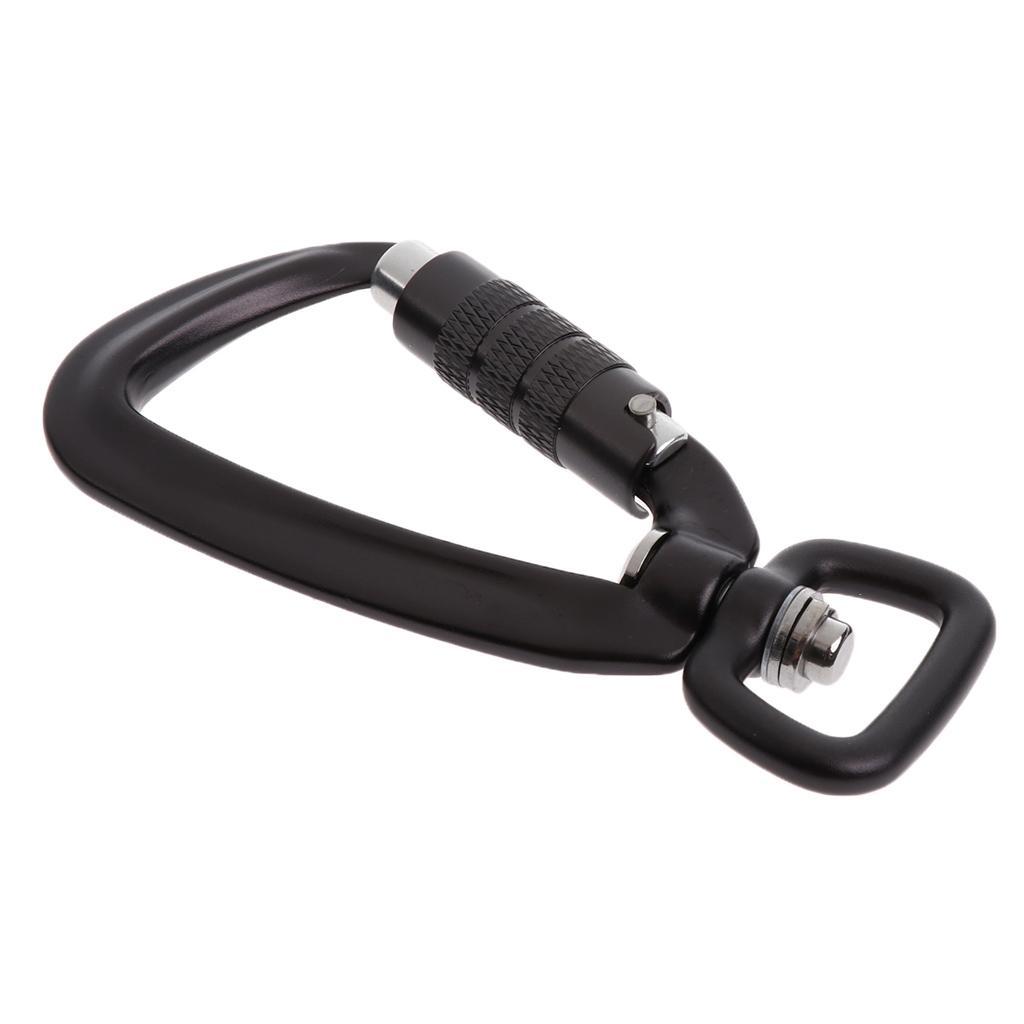 2-3pack Outdoor Auto Self Locking Carabiner Keychain Climb Backpack Hook Gray