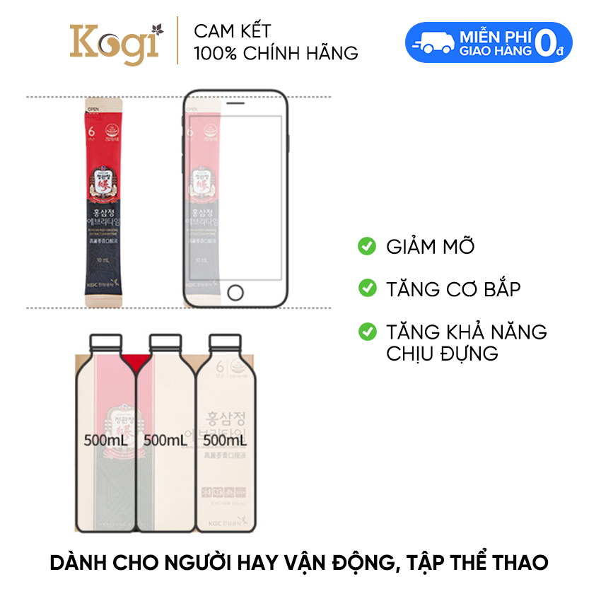 KGC Cheong Kwan Jang Tinh Chất Hồng Sâm Pha Sẵn Extract Everytime Original 30 gói