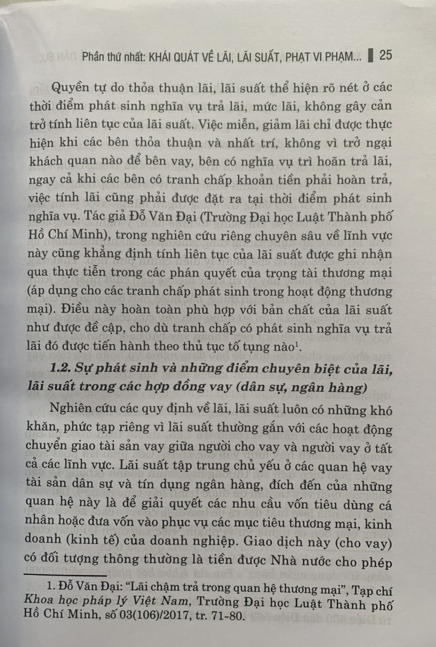 Pháp luật về lãi, lãi suất, phạt vi phạm trong quan hệ dân sự, thương mại và tín dụng ngân hàng