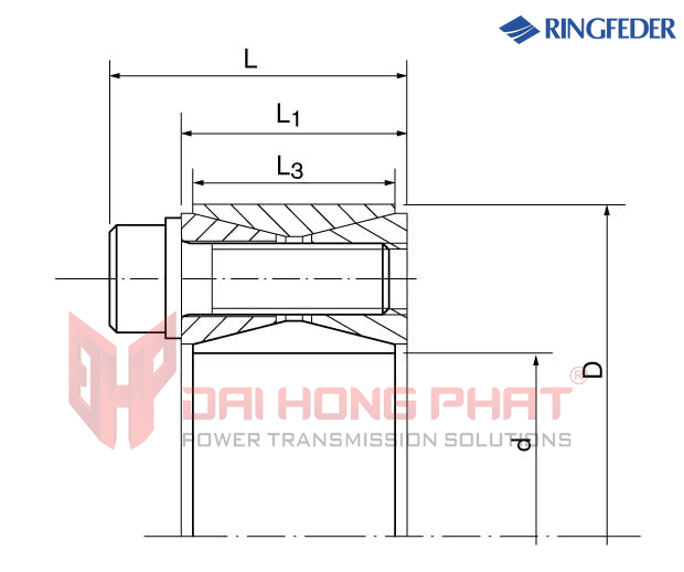 Thiết bị khóa trục côn (khớp khóa) RfN 7012 đủ size - Hàng chính hãng, SẴN KHO