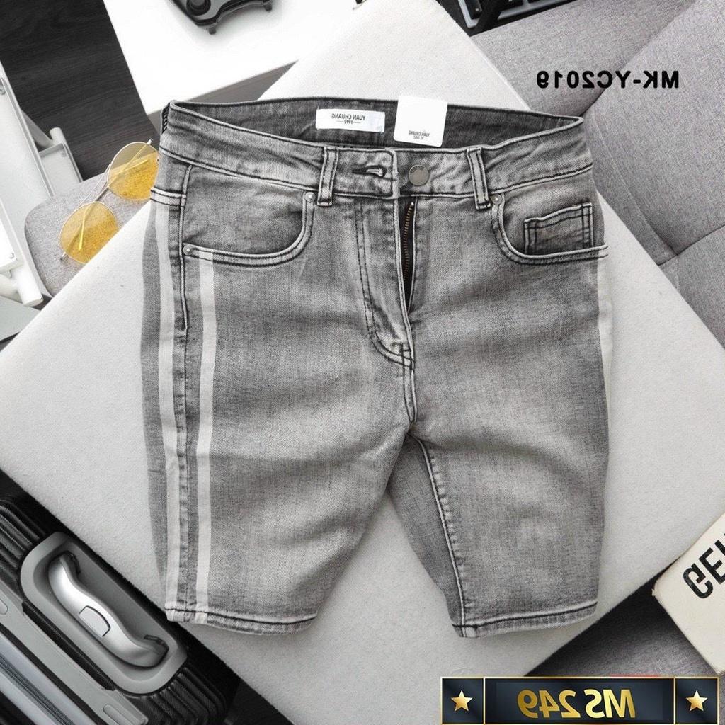 Quần short jean nam trơn họa tiết cao cấp vải co dãn hàng siêu đẹp hottrend Phuongnamshop20 05y