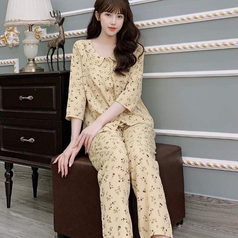 Quần áo mặc nhà lụa hàn mềm nhẹ mát cao cấp