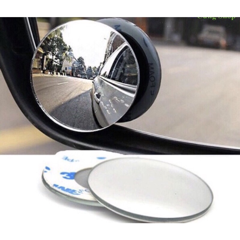 Gương cầu lồi góc rộng xoay 360 độ xóa điểm mù cho ô tô xe máy