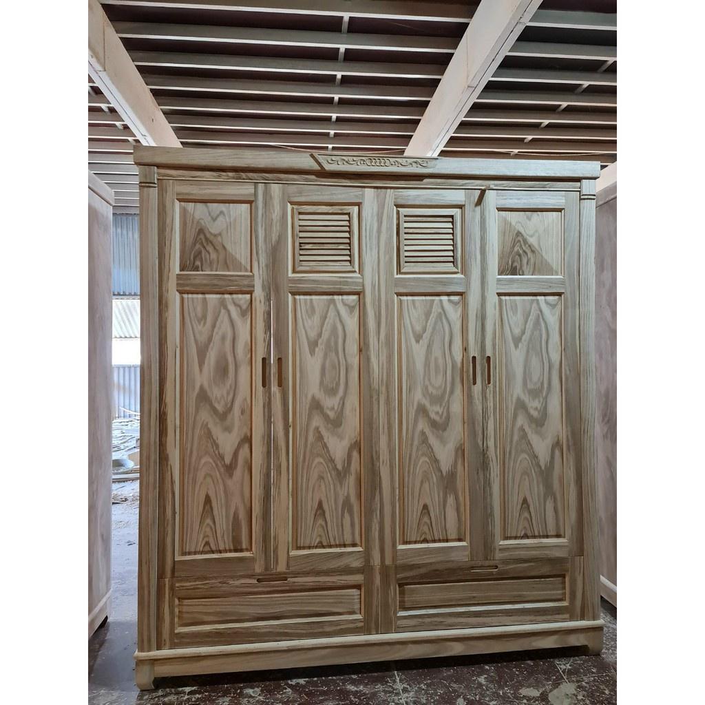 Tủ Quần áo 4 cánh Hương Xám