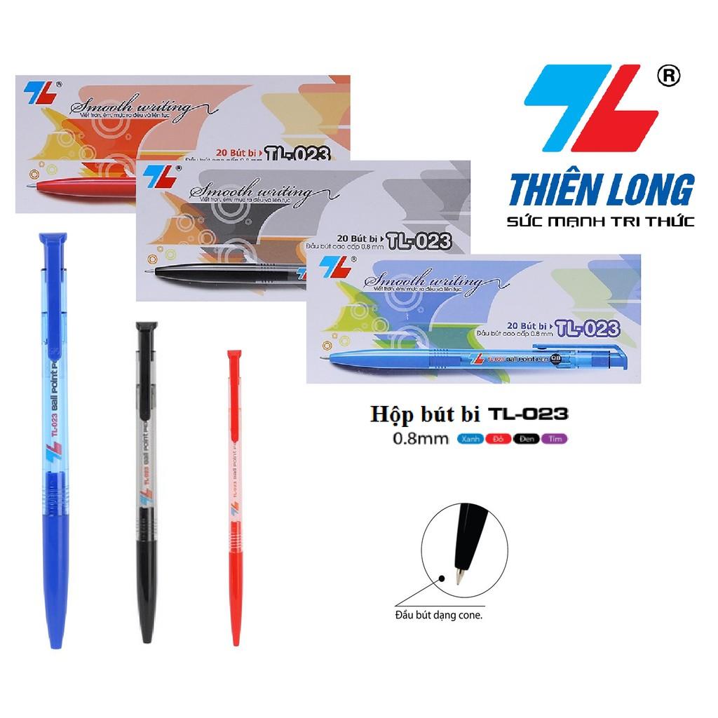 Hộp 20 cây bút bi Thiên Long 0,8mm TL-023