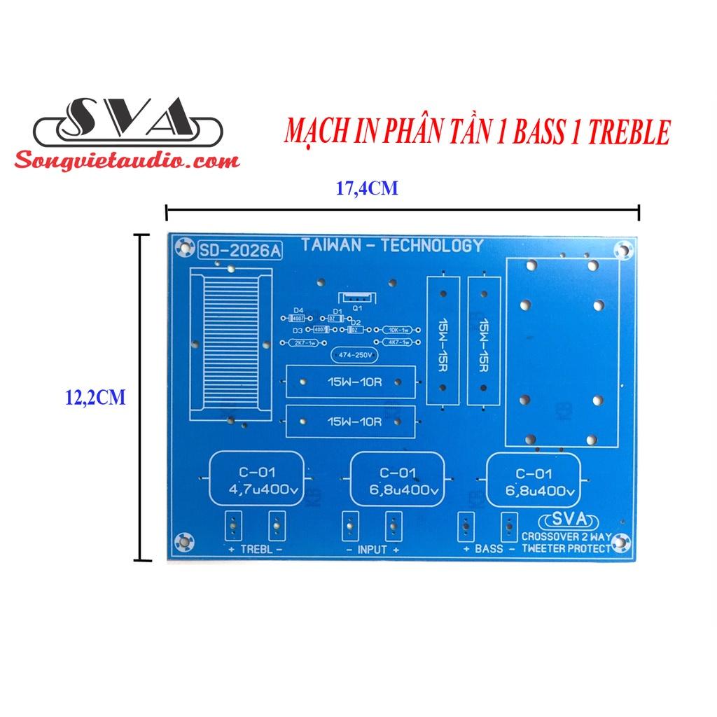 MẠCH IN, MẠCH PCB, MẠCH PHÂN TẦN 1 BASS 1TREBLE - 1 BOARD