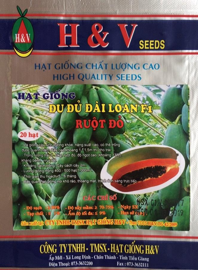 Hạt giống đu đủ đài loan cao sản F1