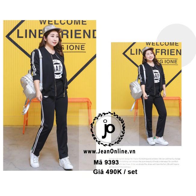 Bigsize Nữ - Set Bộ Áo Khoác + Quần Dài