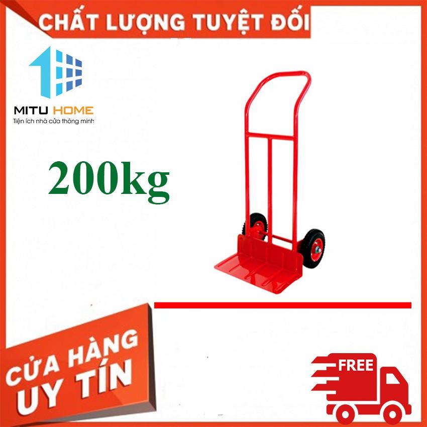 Xe đẩy hàng 2 bánh tải trọng 200kg  Tặng kèm 2 dây chằng