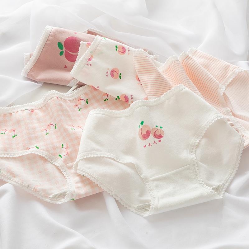 Quần Lót Nữ Cotton Hình Trái Đào Ngang Eo . Hàng Loại Đẹp.