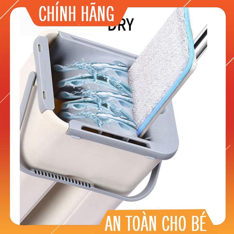 Bộ cây lau nhà thông minh kèm thùng vắt 2 ngăn Inochi BH-M900 (Size Trung) (tiêu chuẩn Nhật Bản)