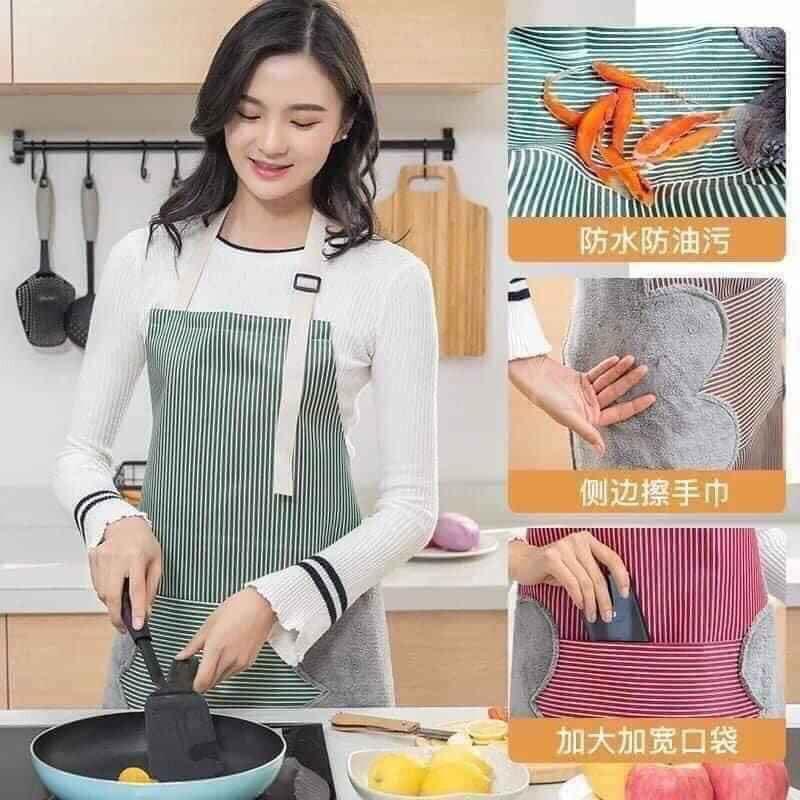 Tạp dề chống thấm nước có túi đựng điện thoại