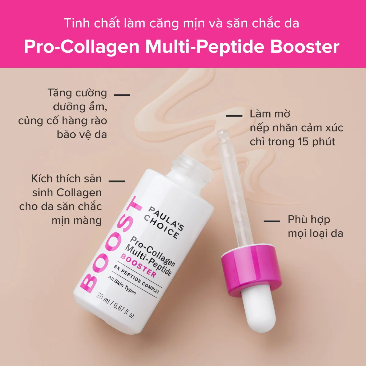 Tinh Chất Làm Căng Mịn & Săn Chắc Làn Da Pro-Collagen Multi-Peptide Booster 30ml