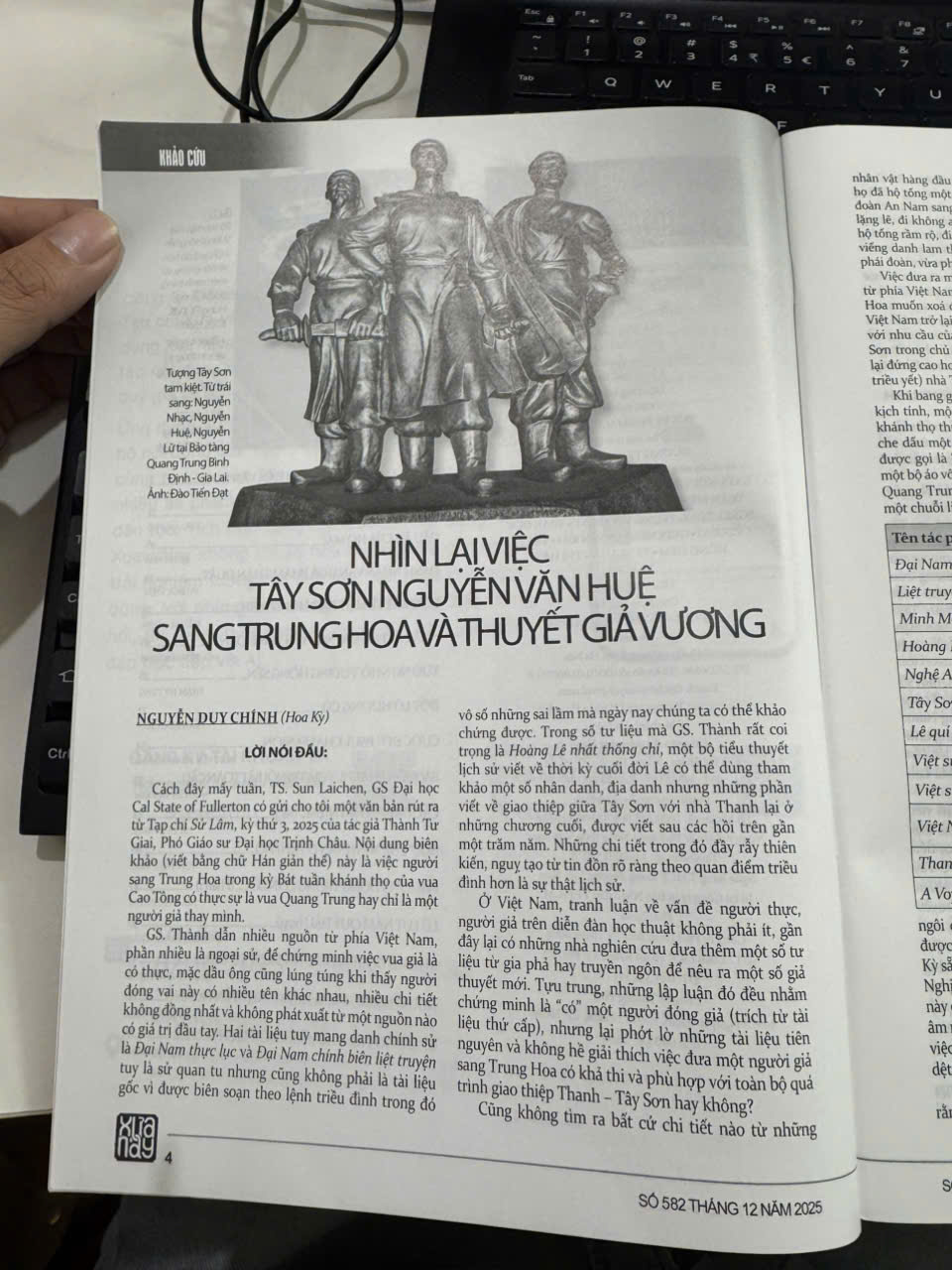 (Tháng 12/2025 – Số tất niên) TẠP CHÍ XƯA &amp; NAY– Nhiều tác giả – Cơ quan Hội Khoa học Lịch sử Việt Nam