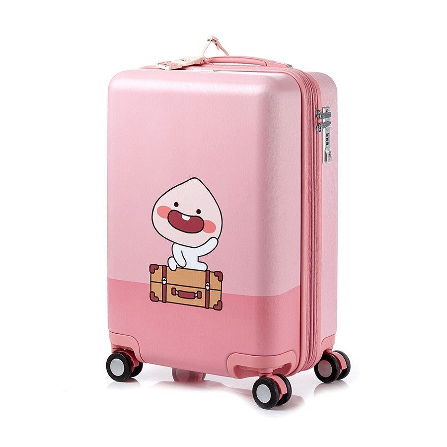 Vali kéo Little Friends SAMSONITE RED - MỸ: Vali in hình nhân vật xinh xắn Bao gồm thẻ tên hình nhân vật và nhãn dán có thể tùy chỉnh Lớp vỏ vali được hoàn thiện chống trầy xước 4 bánh xe đôi 360 độ vận hành êm nhẹ