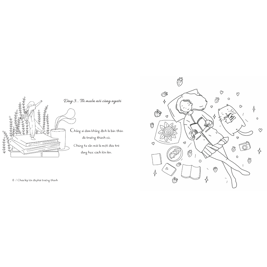 Sách Chưa Kịp Lớn Đã Phải Trưởng Thành - Tô Màu Cuộc Sống