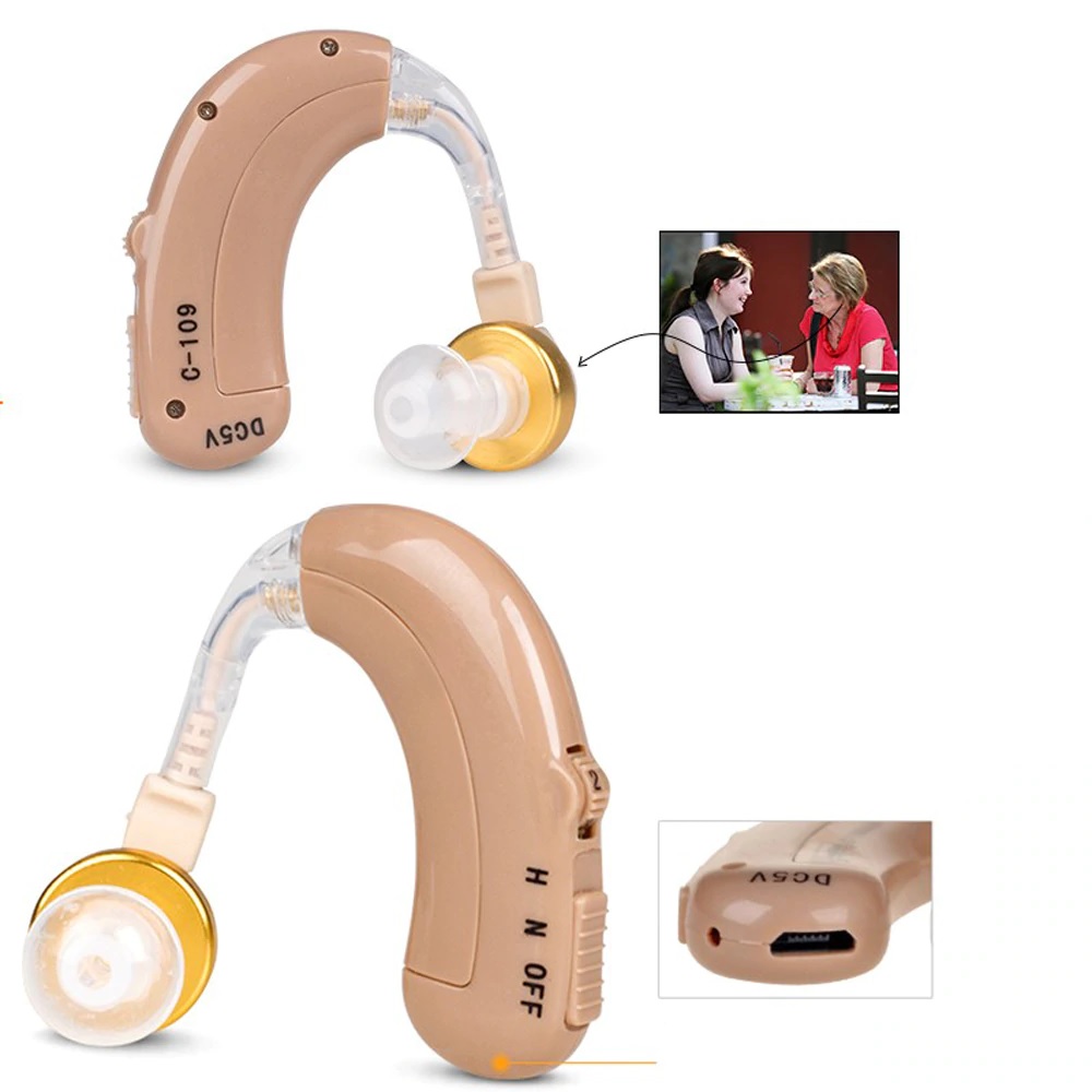ROGTZ Máy Trợ Thính Không Dây Axon C-109 Pin Sạc, Tiện Lợi - Hàng Nhập Khẩu