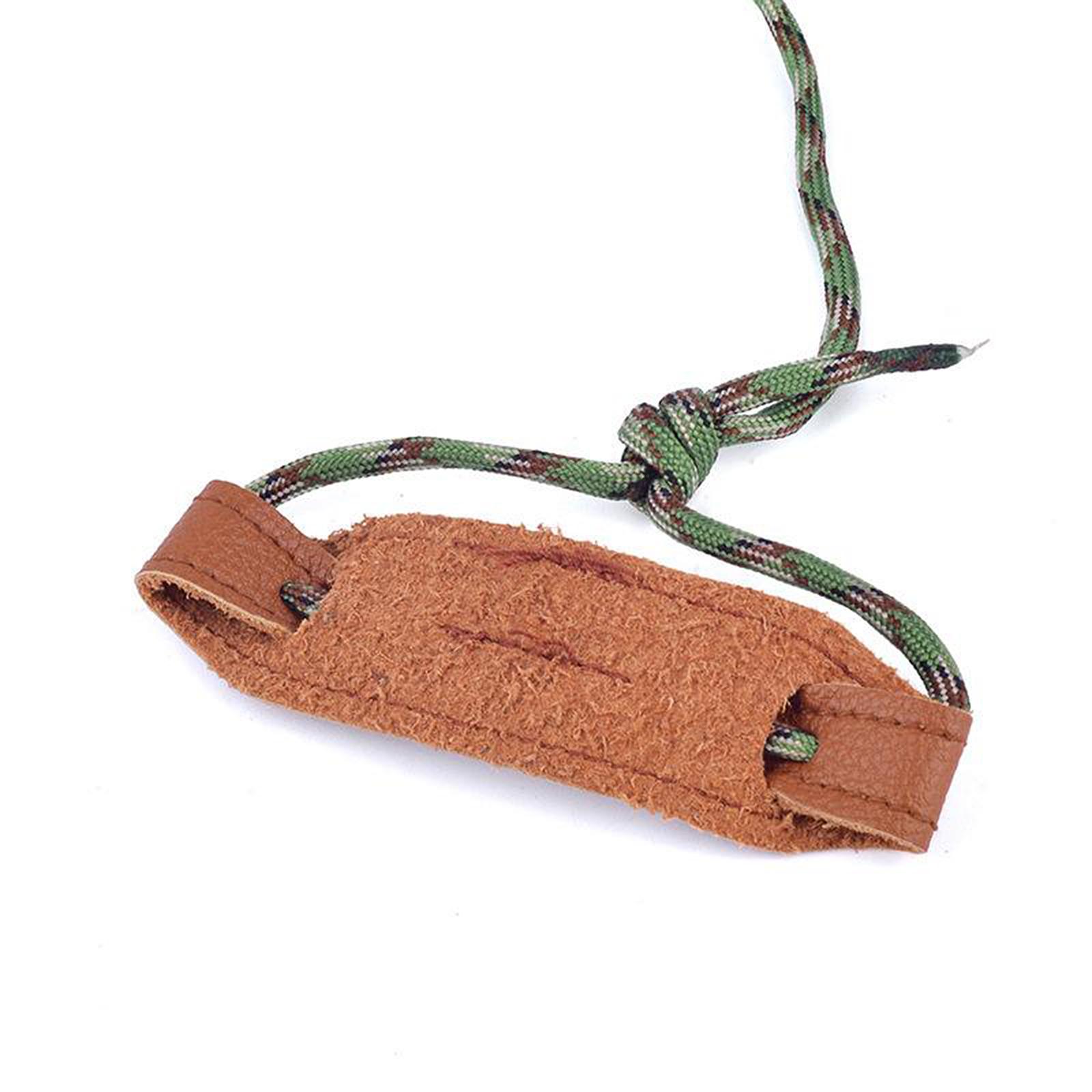 Outdoor Archery Leather Recurve Bow Stringer Traditional Bowstringer Rope