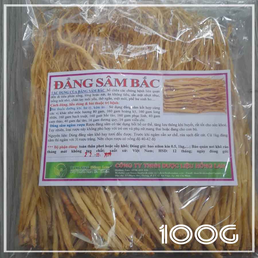 100g Đẳng Sâm Bắc loại 1 loại to đều