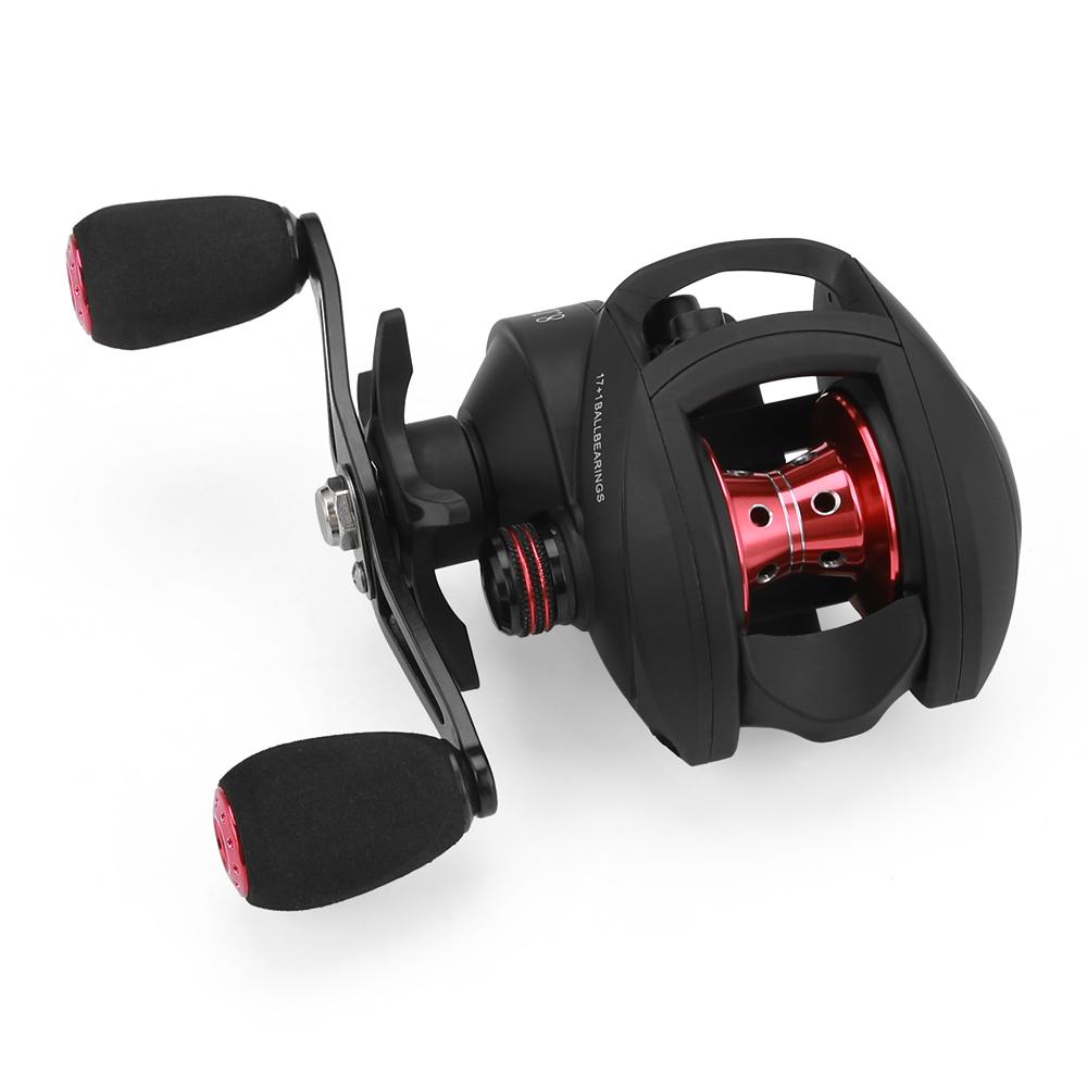 Máy Câu Cá, Máy Câu Ngang Phanh Từ Tính Tỷ Lệ Bánh Răng 17-1 Kéo Tối Đa 10Kg 8.1:1