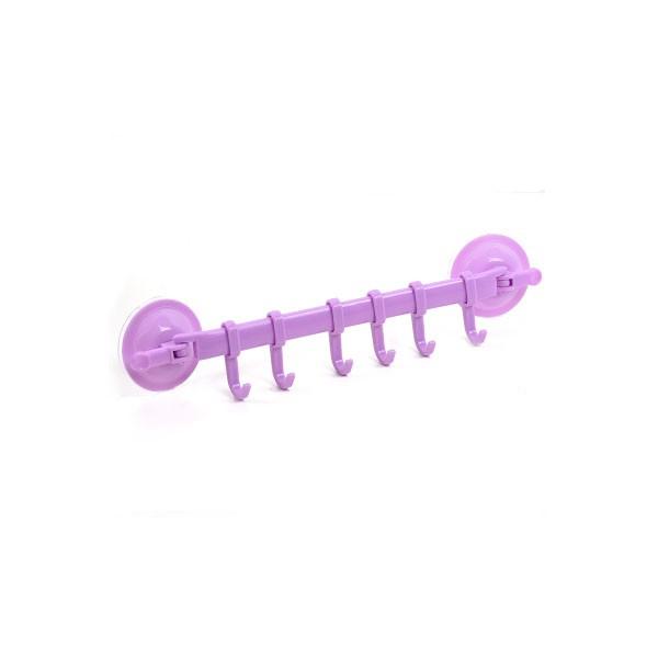 Móc treo đồ hút chân không tiện dụng thanh 6 móc Thông Minh