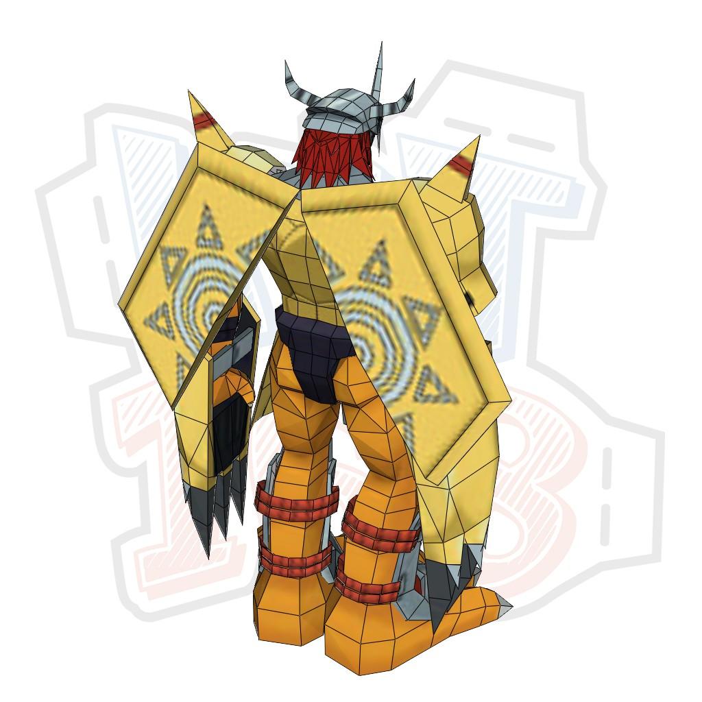 Mô hình giấy Digimon Wargreymon