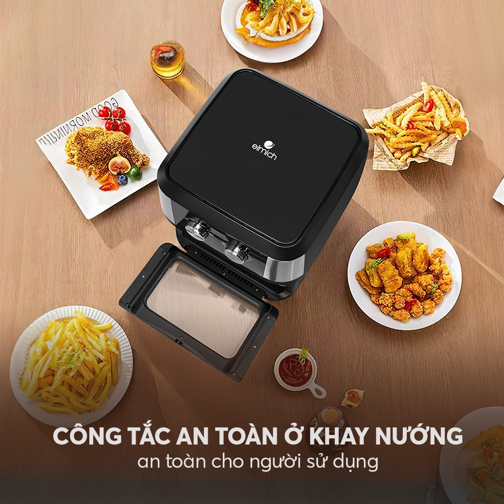 Lò chiên không dầu Elmich AFE-9158 dung tích 12l HÀNG CHÍNH HÃNG