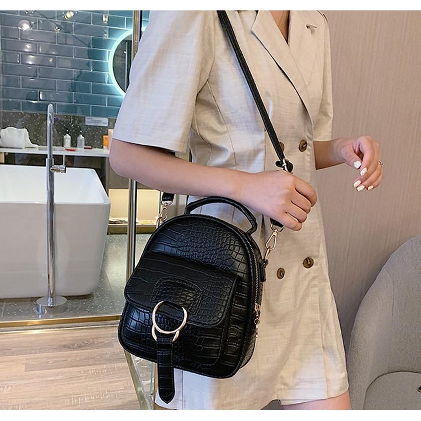 BALO MINI THỜI TRANG DA CÁ SẤU TNX 94