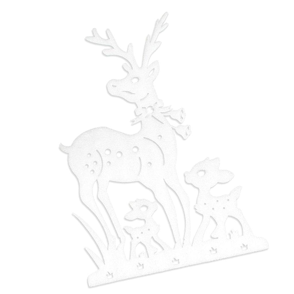 Merry Christmas Foam Deer Elk Christmas Decoration Christmas Home Window DIY