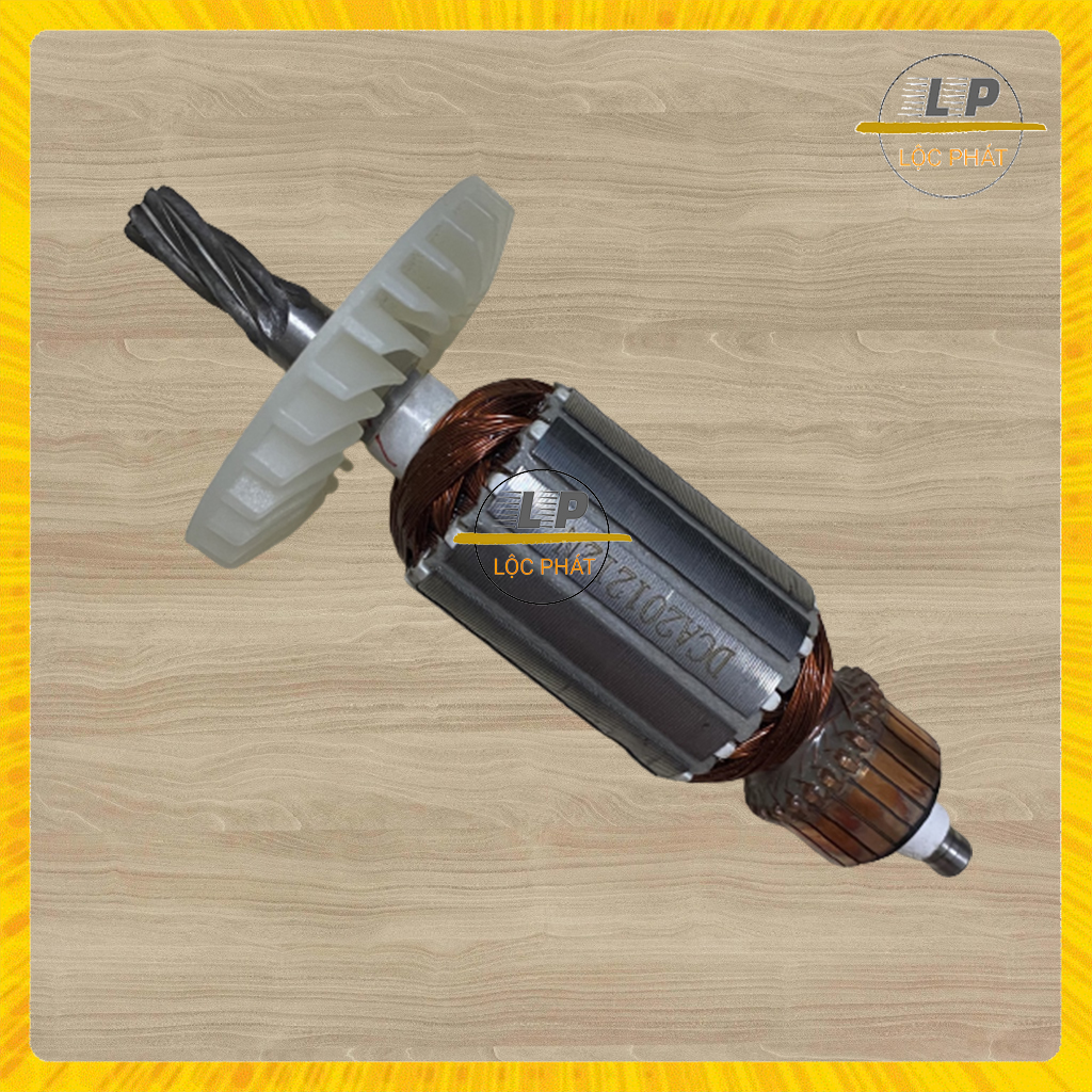 Rotor máy mài thẳng cho DCA ASS150 DSS150 Nhông 6 Răng sắc, Thân 41mm Dài 170mm