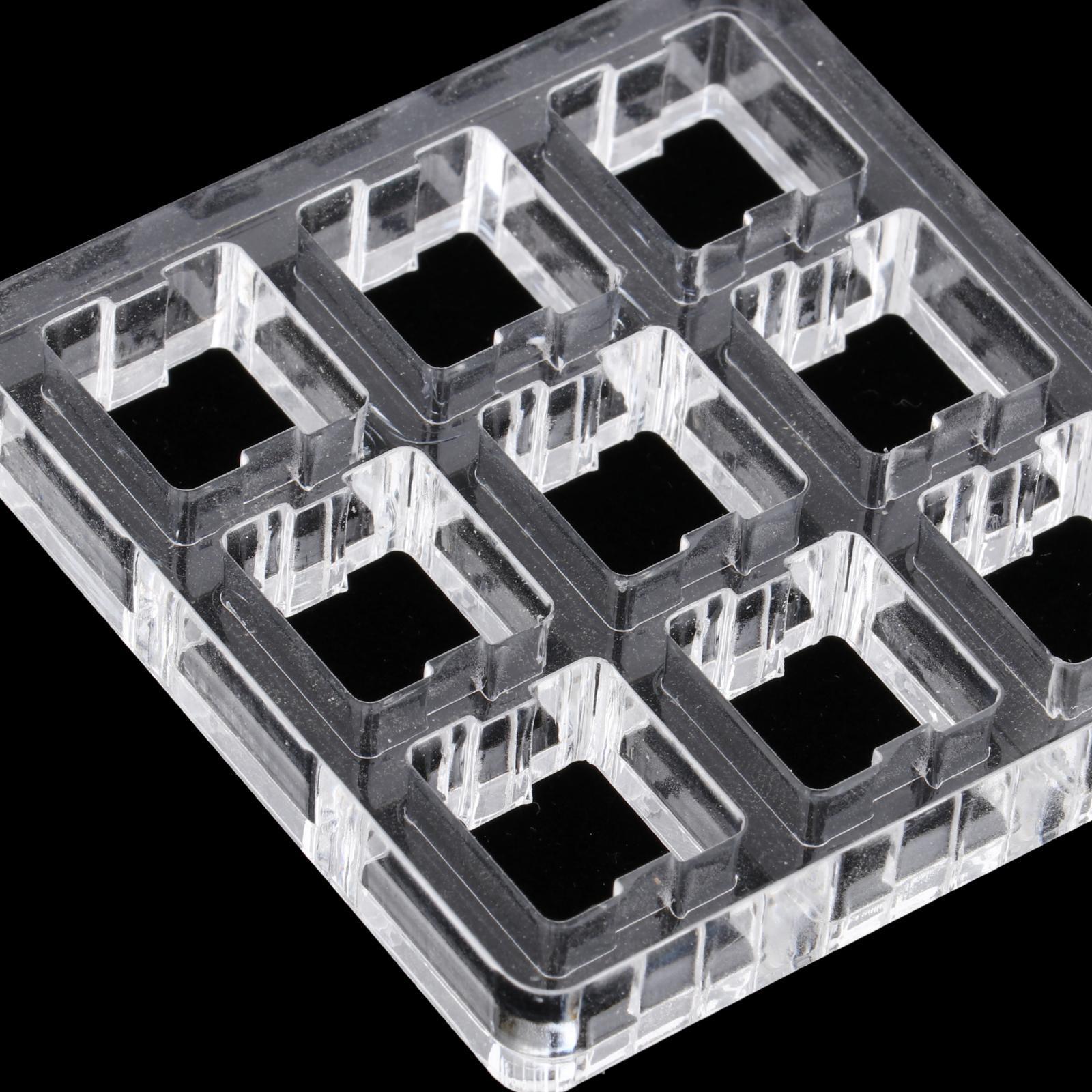 2 Pieces Transparent Switch Tester Base Acrylic Plate for Cherry Mx Switch