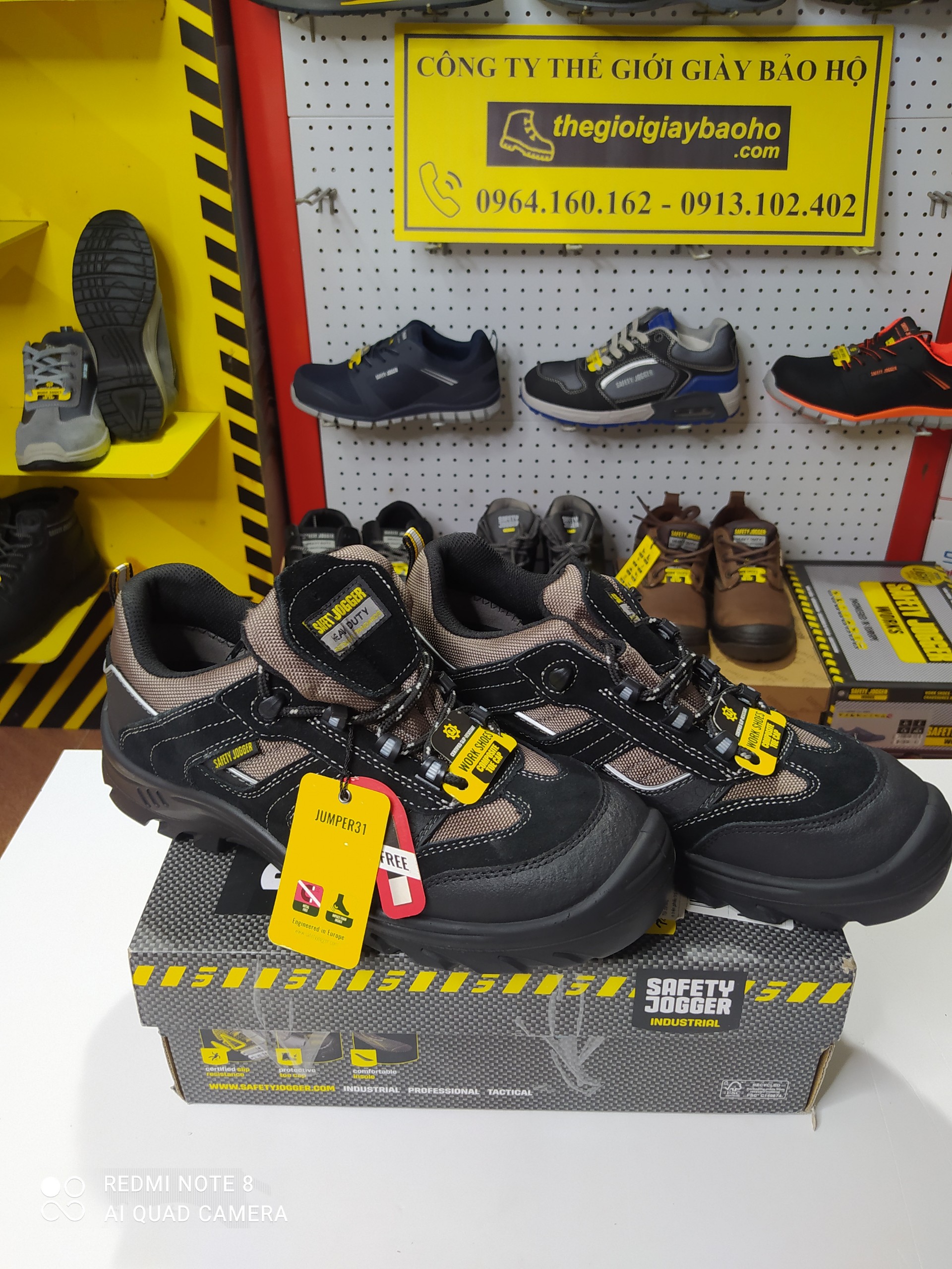 [HÀNG CHÍNH HÃNG] Giày Bảo Hộ Lao Động Safety Jogger Jumper, Da Chất Lượng Cao, Đế PU, Chống Đâm Xuyên, Va Đập Mạnh