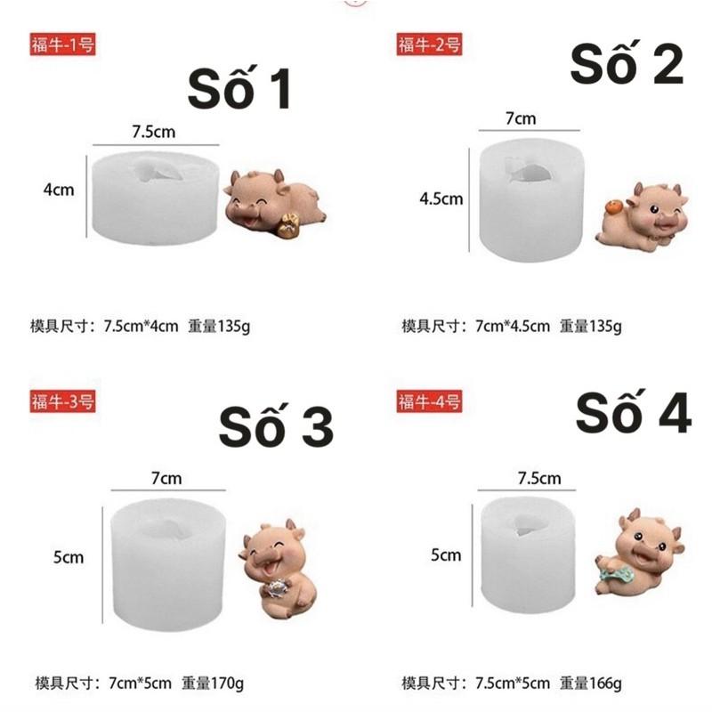 Khuôn con trâu silicon số 1 , số 2 , số 3 , số 4
